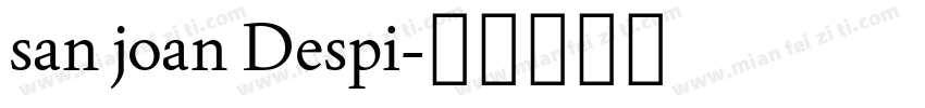 san joan Despi字体转换